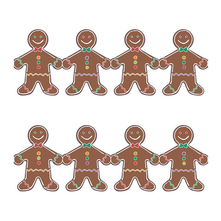 Border - 12 Strips Ea. 3"x36" - Gingerbread Men Die-Cut