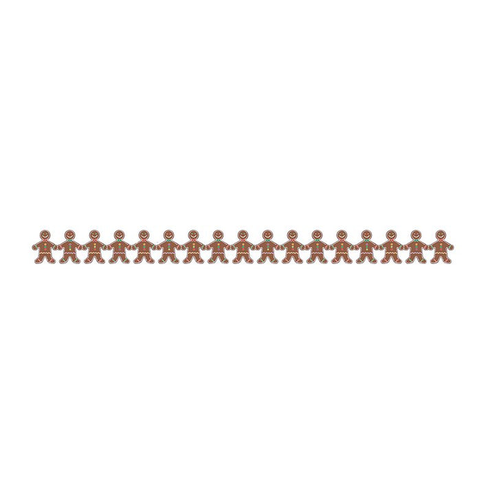 Border - 12 Strips Ea. 3"x36" - Gingerbread Men Die-Cut