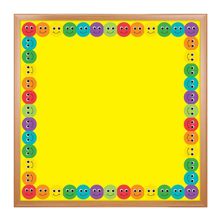 Border - 12 Strips Ea. 3"x36" - Smiley Faces Die-Cut