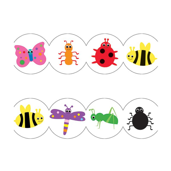 Border - 12 Strips Ea. 3"x36" - Bugs Die-Cut