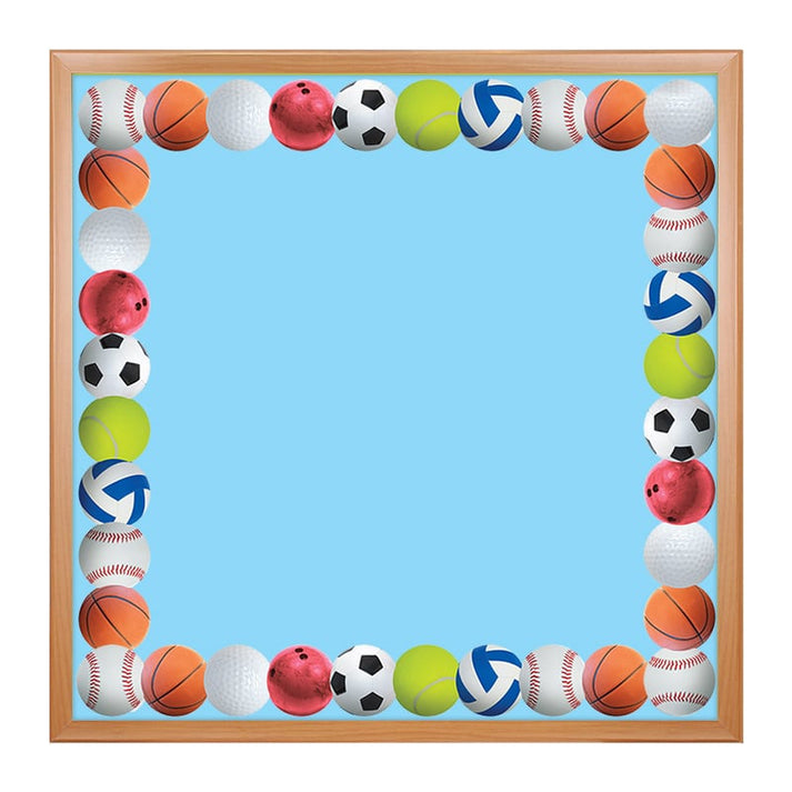 Border - 12 Strips Ea. 3"x36" - Sports Balls Border