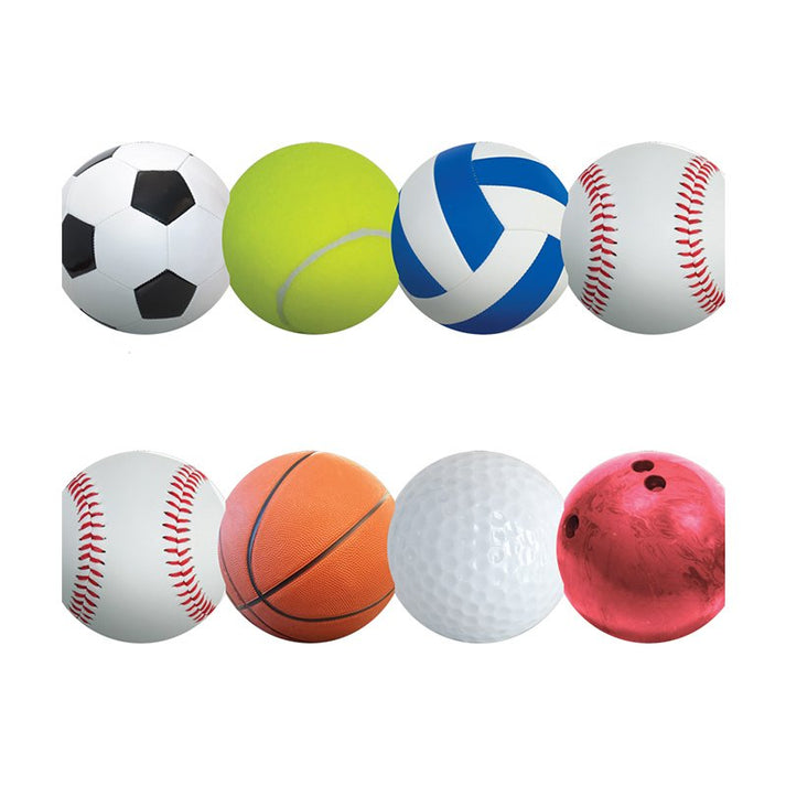 Border - 12 Strips Ea. 3"x36" - Sports Balls Border
