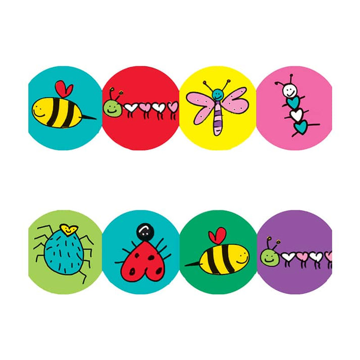 Border - 12 Strips Ea. 3"x36" - Love Bugs Die-Cut