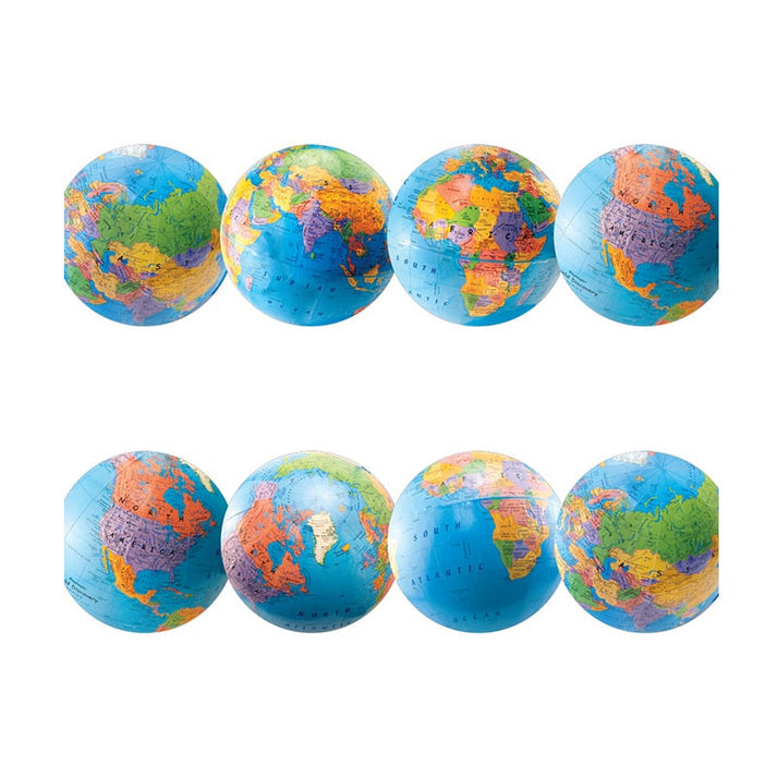 Border - 12 Strips Ea. 3"x36" - Globes Die-Cut