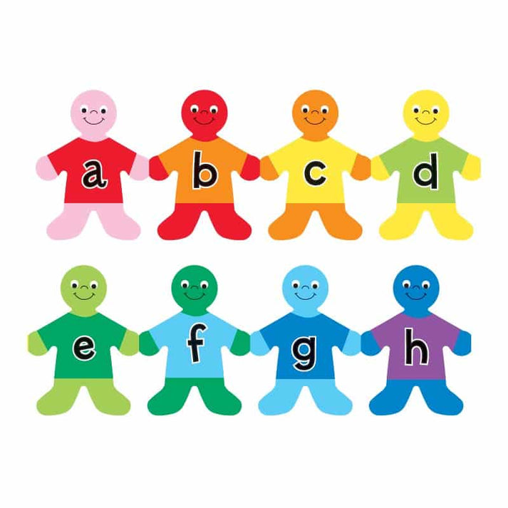 Border - 12 Strips Ea. 3"x36" - Alphabet Kids Lower Case Die-Cut