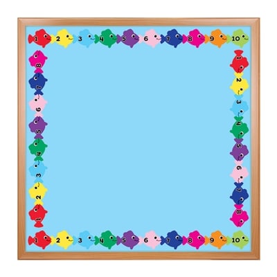 Border - 12 Strips Ea. 3"x36" - Counting Fish Die-Cut