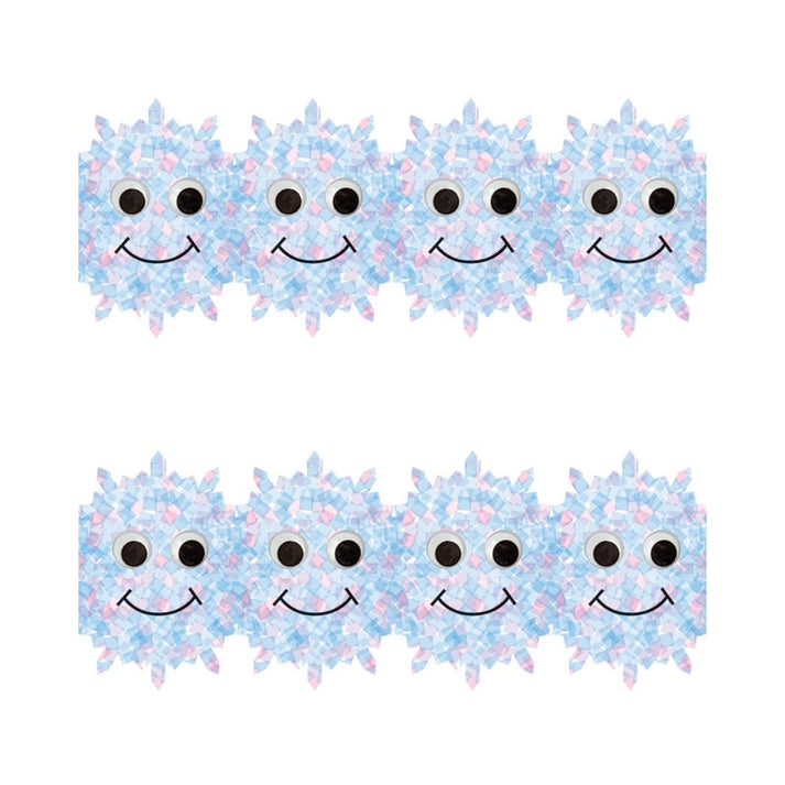 Border - 12 Strips Ea. 3"x36" - Happy Snowflakes Die-Cut