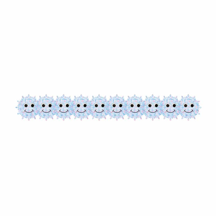 Border - 12 Strips Ea. 3"x36" - Happy Snowflakes Die-Cut