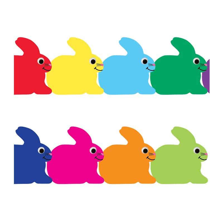Border - 12 Strips Ea. 3"x36" - Bunnies Die-Cut