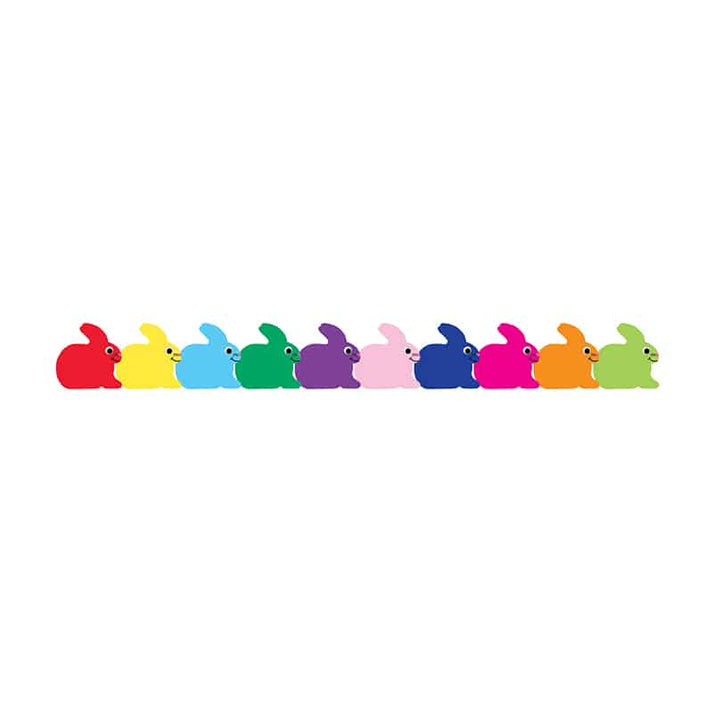 Border - 12 Strips Ea. 3"x36" - Bunnies Die-Cut