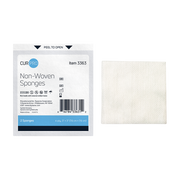 Non-Woven Sponge - Sterile 2's, 3" x 3" 4 Ply - 2 pcs per pouch/50 pouches per Box/24 Trays per Case