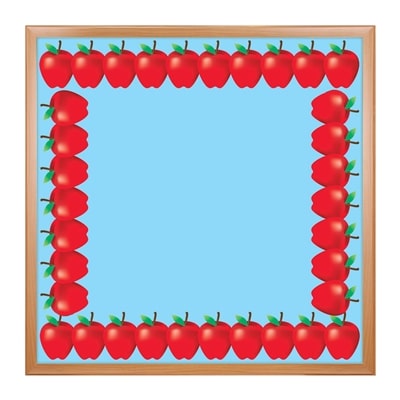 Border - 12 Strips Ea. 3"x36" - Red Apples Die-Cut