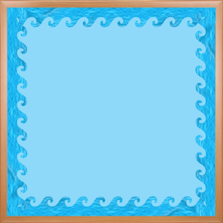 Border - 12 Strips Ea. 3"x36" - Ocean Waves Die-Cut