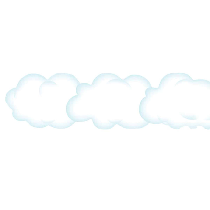 Border - 12 Strips Ea. 3"x36" - Clouds Die-Cut