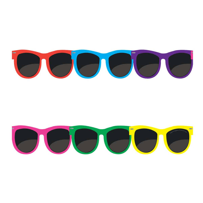 Border - 12 Strips Ea. 3"x36" - Sunglasses Die-Cut