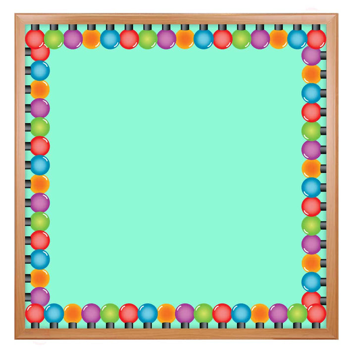 Border - 12 Strips Ea. 3"x36" - Colored Bulbs Die-Cut