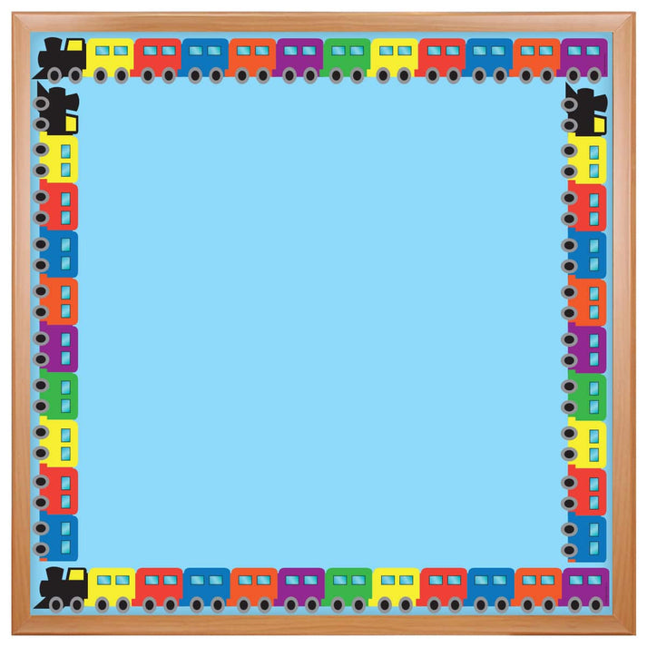 Border - 12 Strips Ea. 3"x36" - Trains Die-Cut