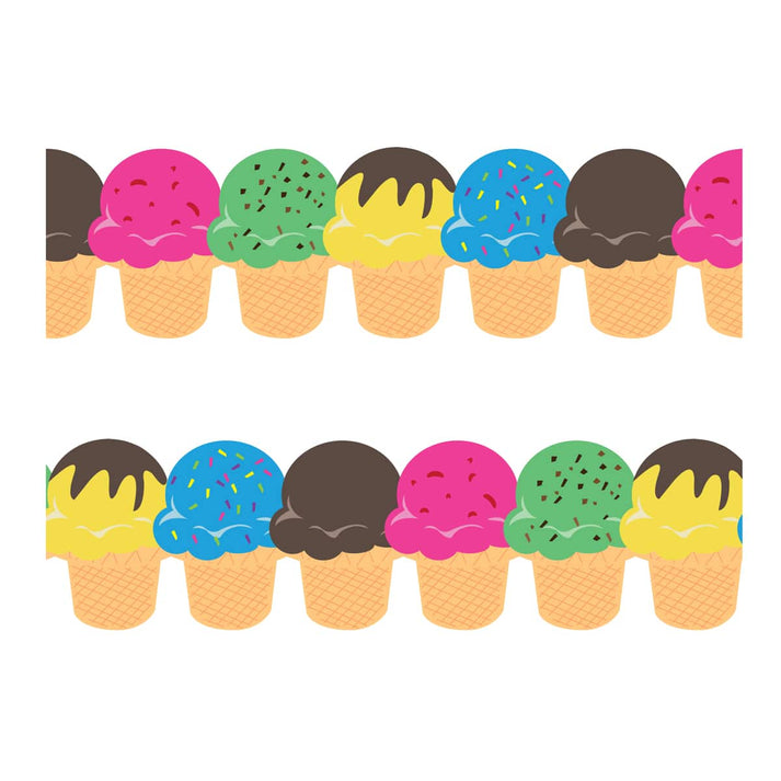 Border - 12 Strips Ea. 3"x36" - Ice Cream Die-Cut