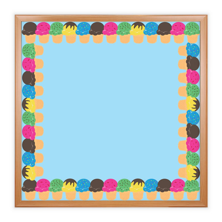Border - 12 Strips Ea. 3"x36" - Ice Cream Die-Cut
