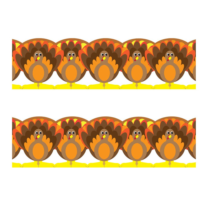 Border - 12 Strips Ea. 3"x36" - Turkey Die-Cut