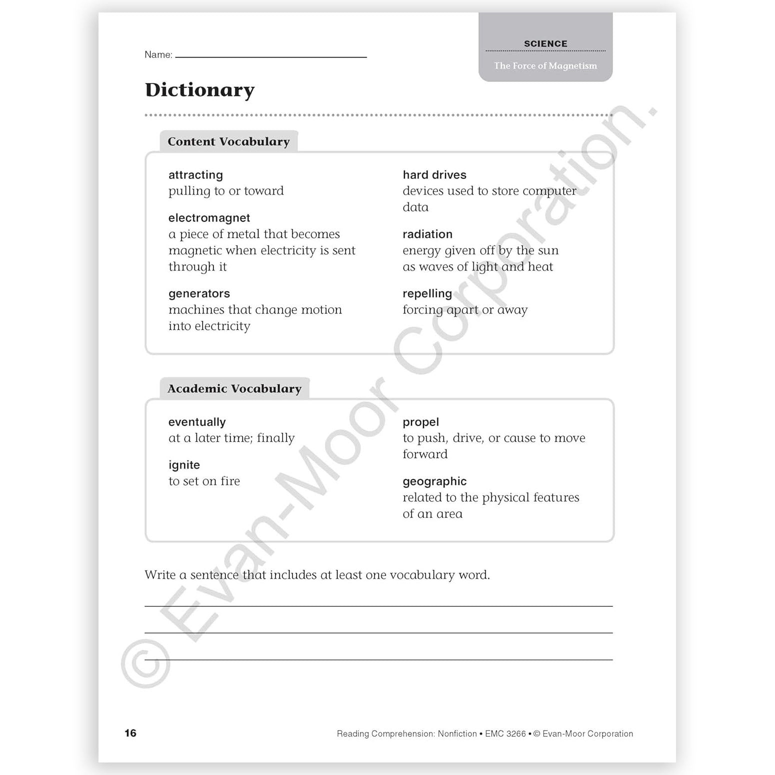Reading Comprehension: Nonfiction, Grade 6