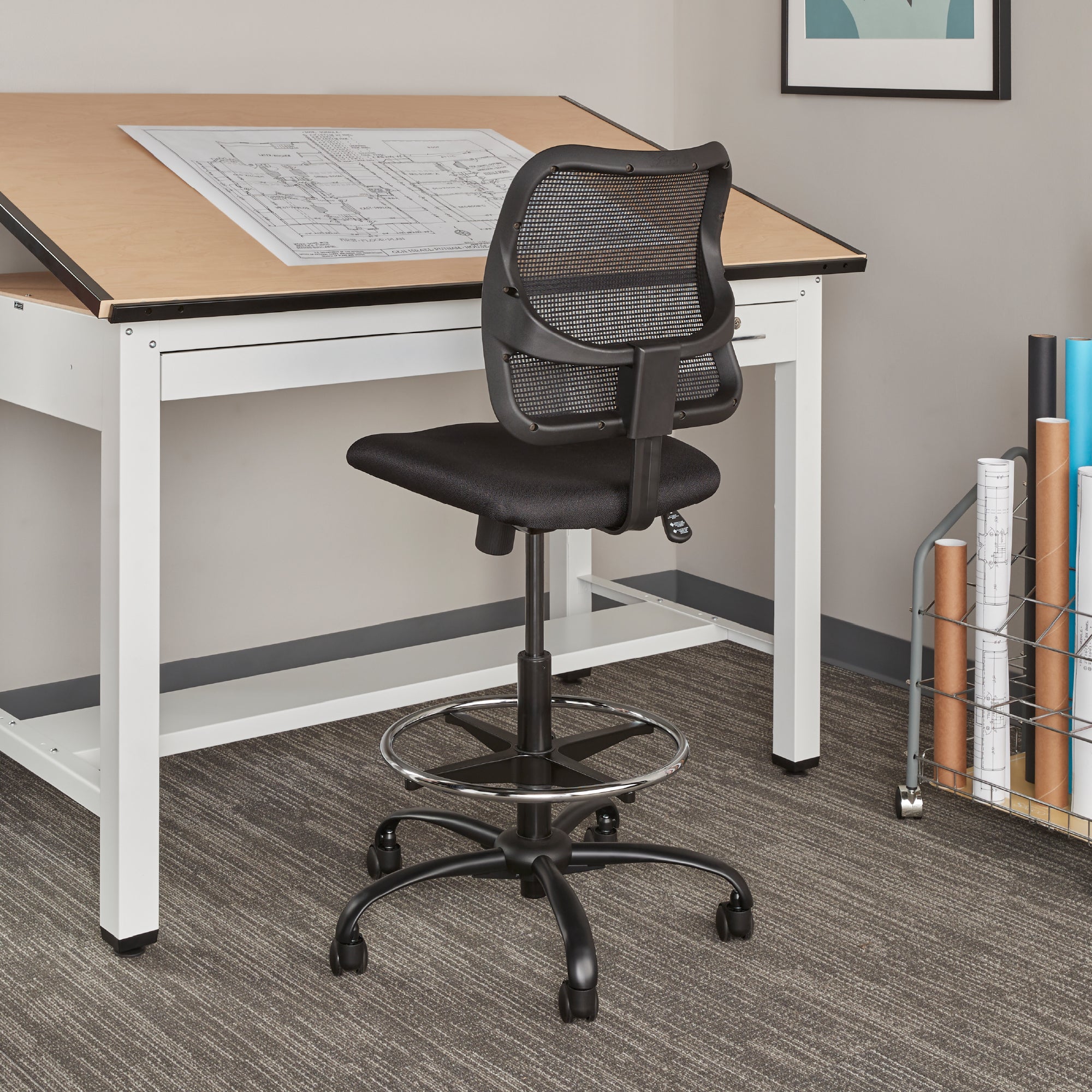 Chair Vue Extended Height Blk