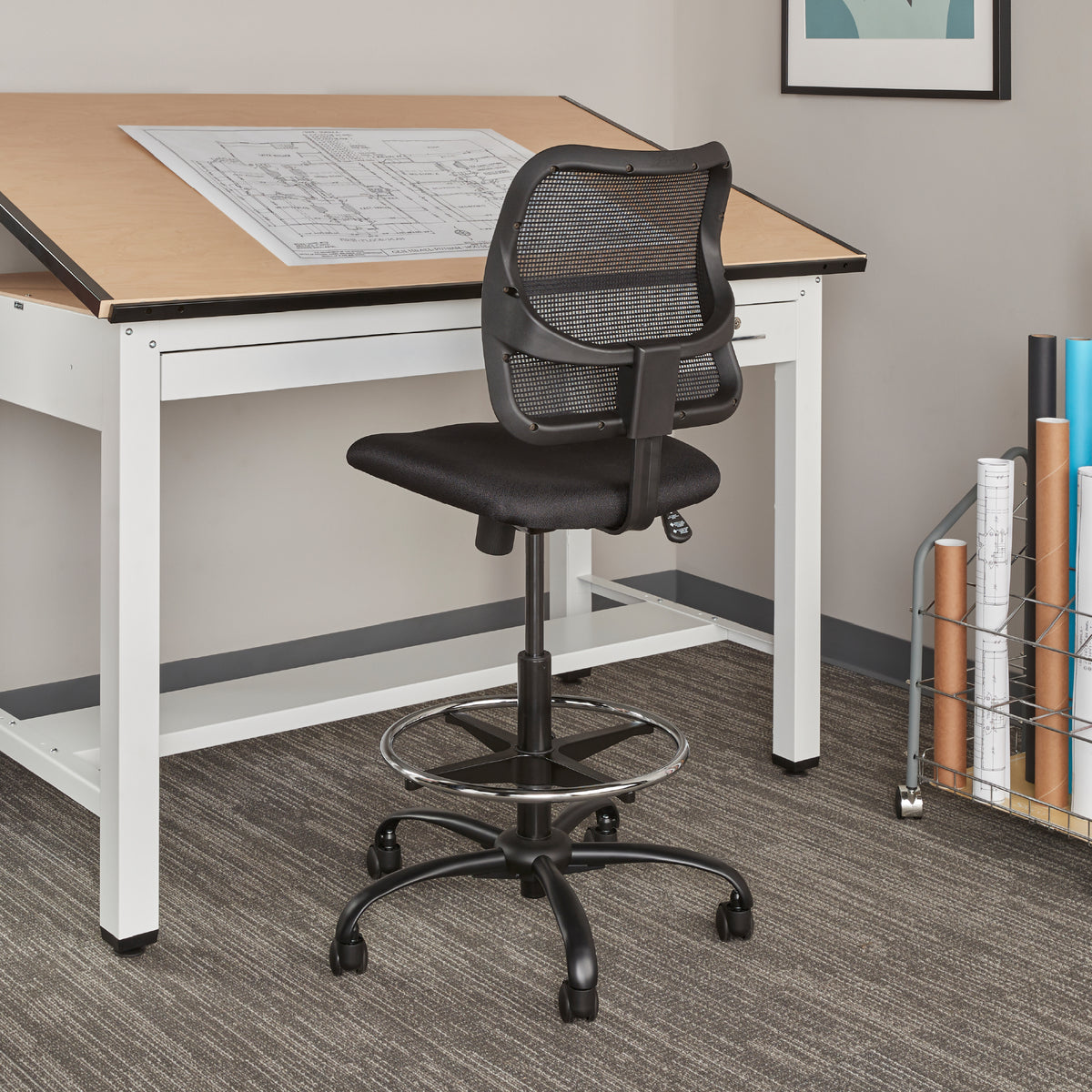 Chair Vue Extended Height Blk