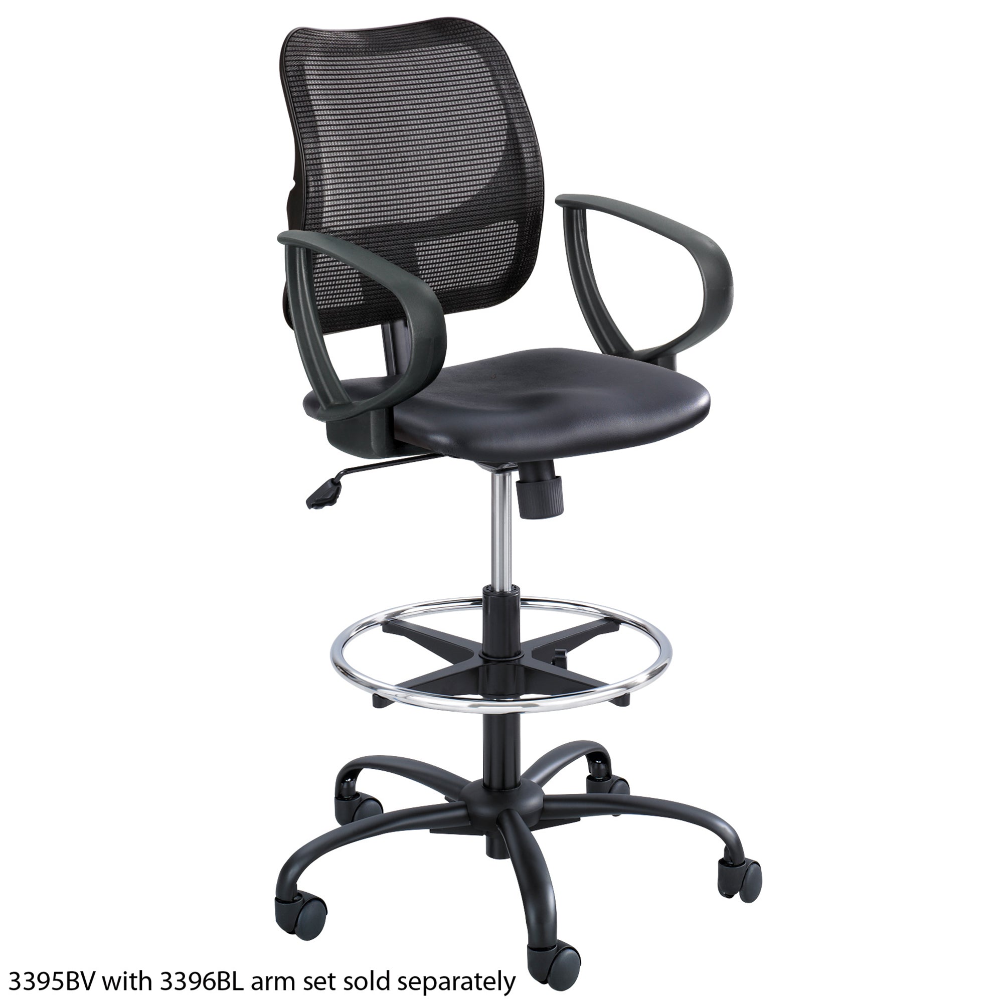 Chair Vue Extned Hght Blk Vynl