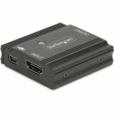 StarTech.com 33ft (10m) 8K 60Hz HDMI Signal Booster, Active HDMI 2.1 Inline Repeater and Video Signal Amplifier up to 8K 60Hz/4K 144Hz, Compact HDMI Cable Extender, TAA (33FT-8K-HDMI-BOOSTER)