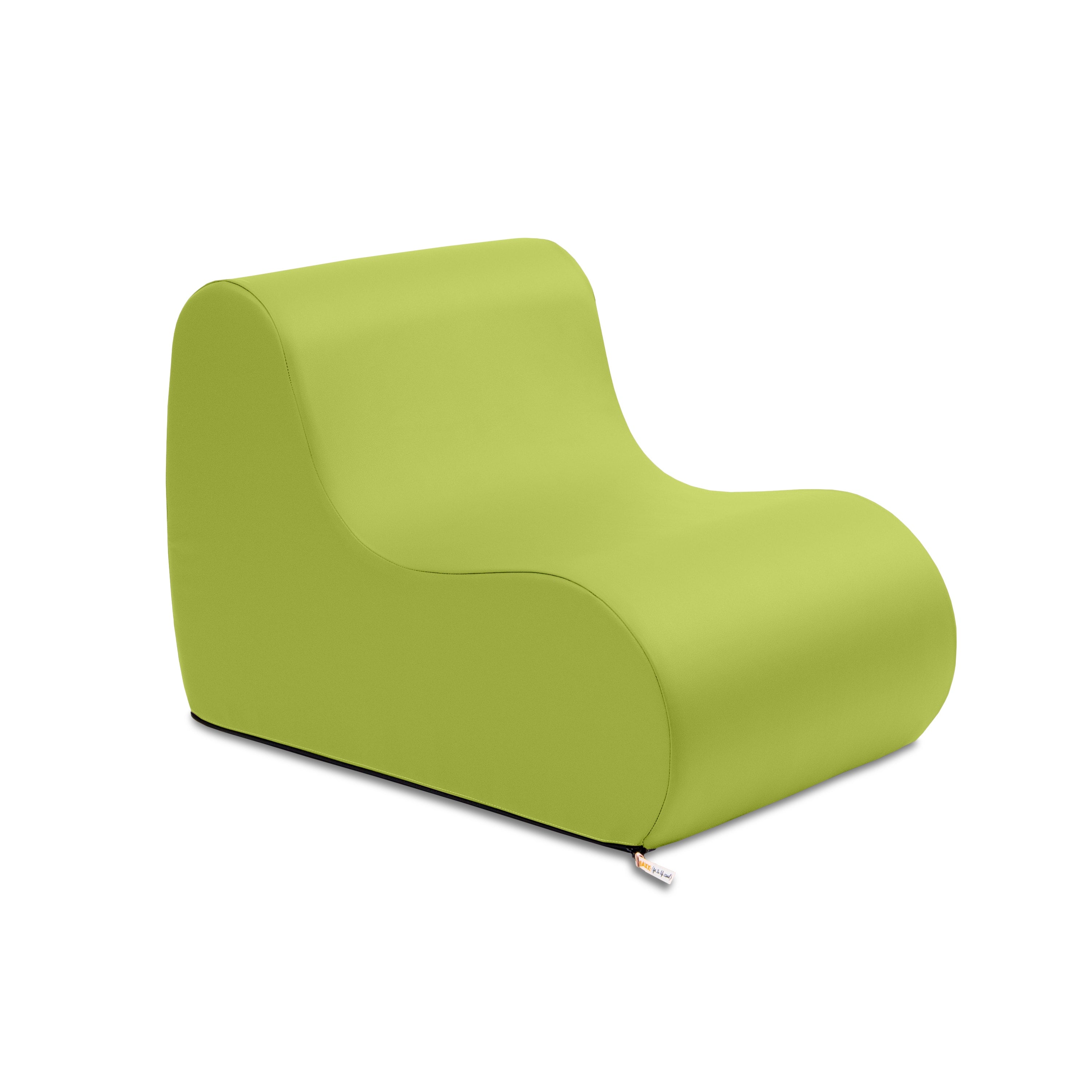 Jaxx Midtown Small Classroom Soft Foam Chair - Premium Vinyl Cover, Green