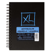 XL Series Watercolor Art Book, Midweight White Paper, Side Wire Binding, 48 Sheet, 5.5X8.5 inch, 1 Count