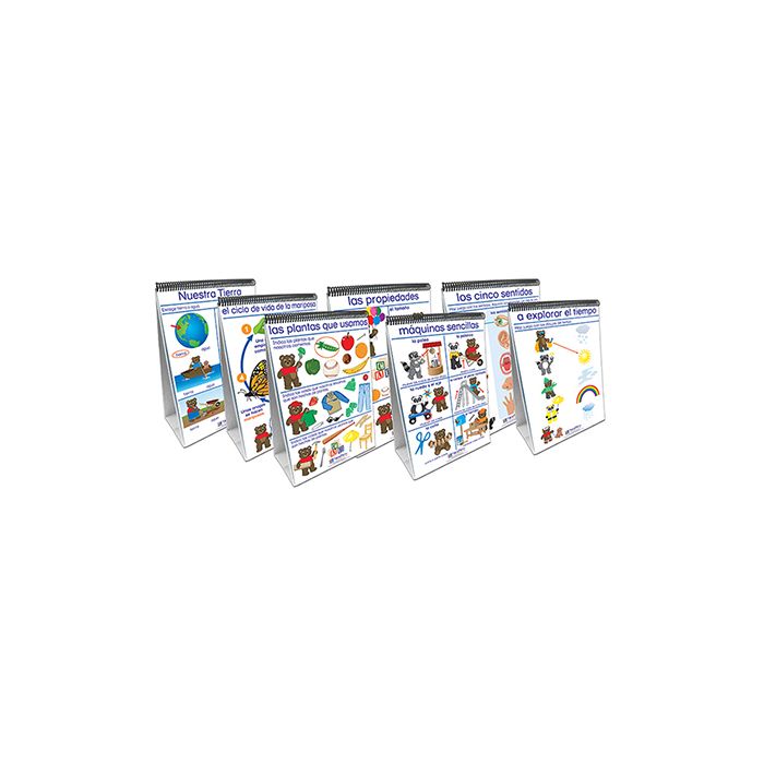 Early Childhood Science Readiness Flip Chart Set - Set of 7 - Spanish Edition