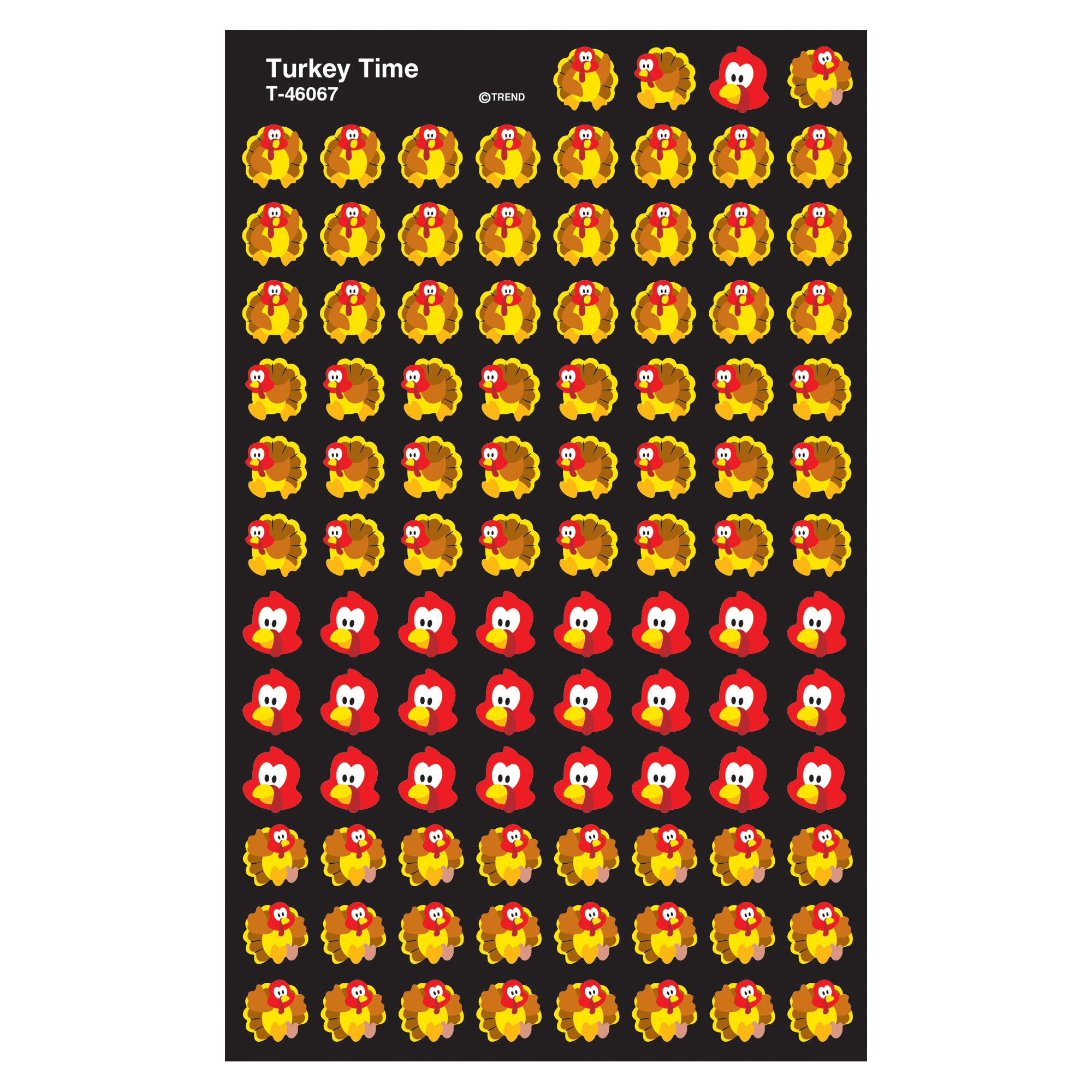 Turkey Time superShapes Stickers, 800 ct