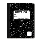 IScholar Composition Book  100 Sheets  Unruled  100 Sheets  9.75 X 7.5-Inches  Black Marble Cover 13100