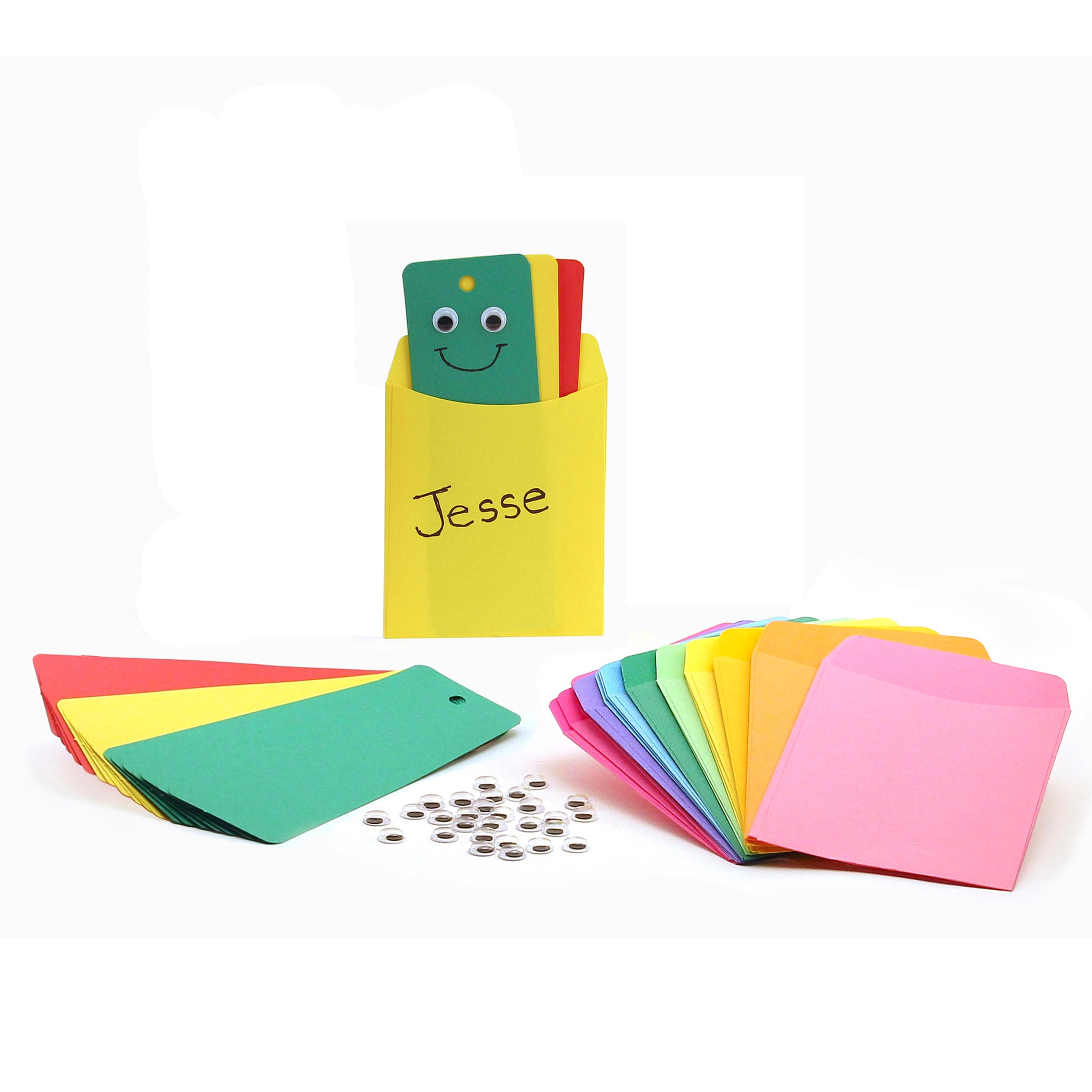 Behavior Bulletin Board Kit: 25 ea. Red, Green & Yellow Cards, 25 Pockets & wiggle eyes