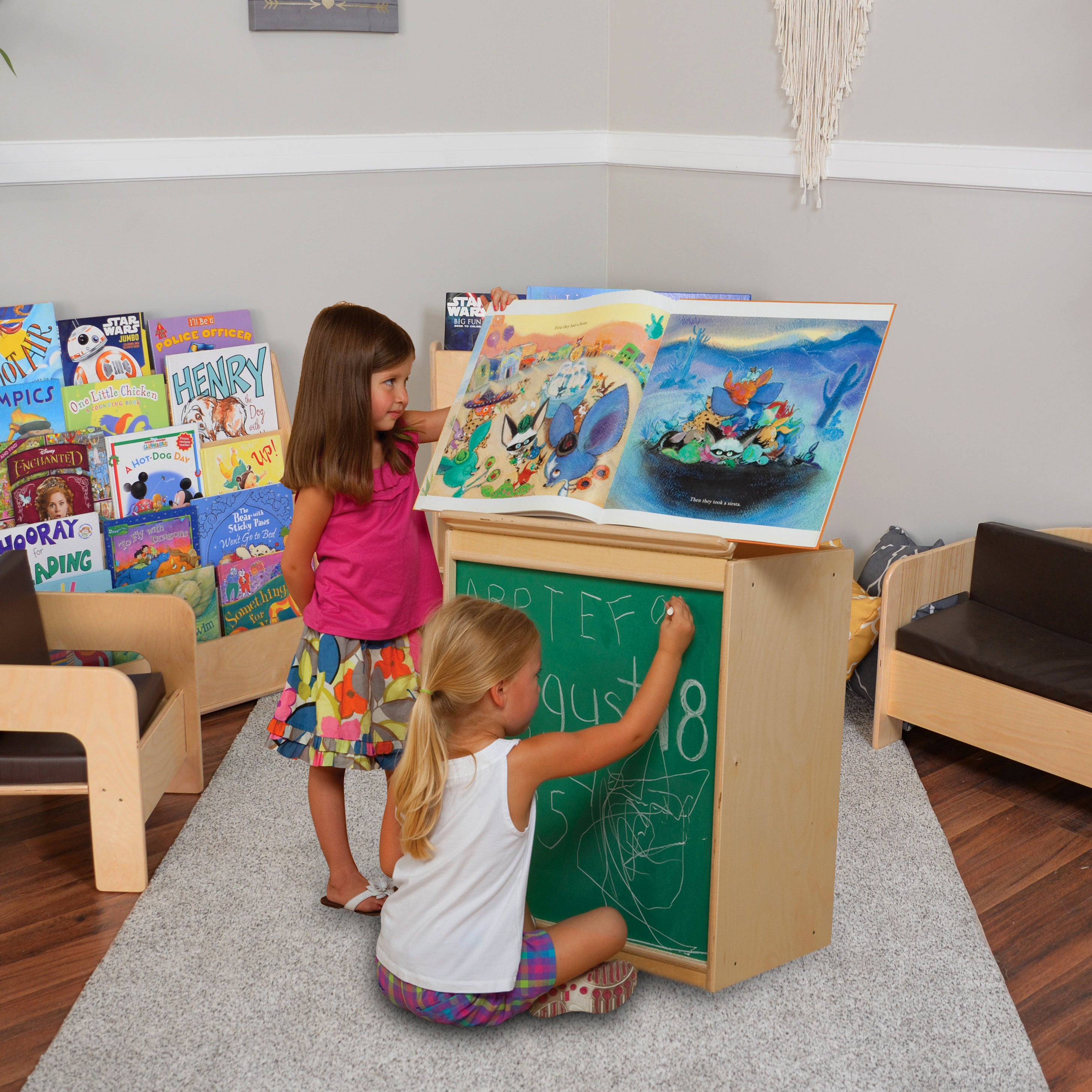 Big Book Storage / Display with Chalkboard