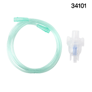 Small Volume Nebulizer 6cc Cup with 7' (2.1m) Tubing, Standard Connector, 50 Quantity per Case