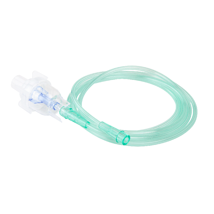 Small Volume Nebulizer 6cc Cup with 7' (2.1m) Tubing, Standard Connector, 50 Quantity per Case
