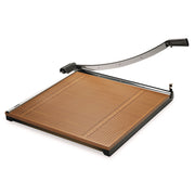 20 Sheet Cutting Capacity - 18" Cutting Length - 24" Height x 24" Width - Accurate Cutting/Trimming, Durable, Safety Guard, Self-sharpening, Heavy Duty - Solid Wood, Steel - Gray - 1 Each
