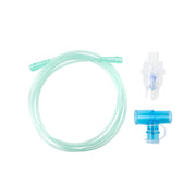 Small Volume Nebulizer 6cc Cup with 7' (2.1m) Tubing, Standard Connector, Spring Loaded T (22mm ID x 22mm OD), 50 Quantity per Case