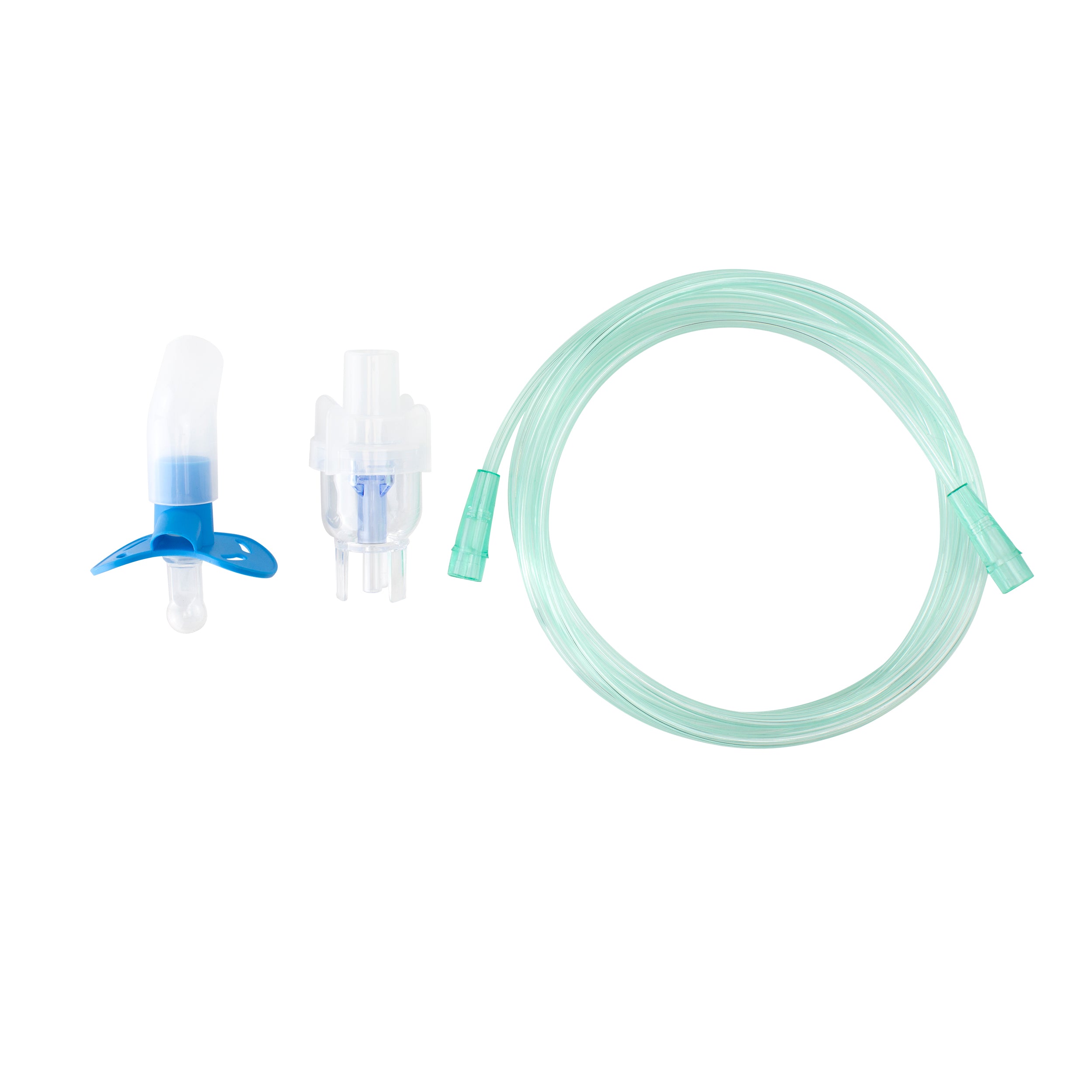 Small Volume Pacifier Nebulizer Kit - 6cc 7' (2.1m) Tubing and Pacifier Elbow, Standard Connector, Infant/Toddler, 50 Quantity per Case
