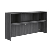 OfficeSource Laminate Open Hutch - 71"W - Coastal Gray