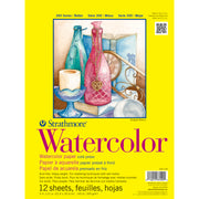300 Series Watercolor Pad, Cold Pressed, Tape Binding, 12 Sheet, 9x12 inch, 1 Count
