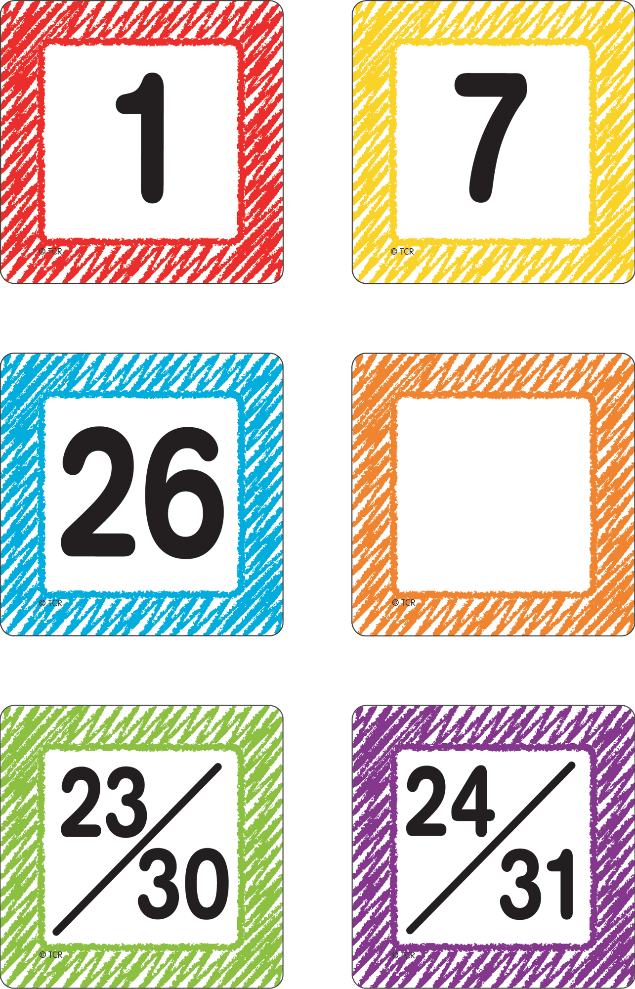 Scribble Calendar Days