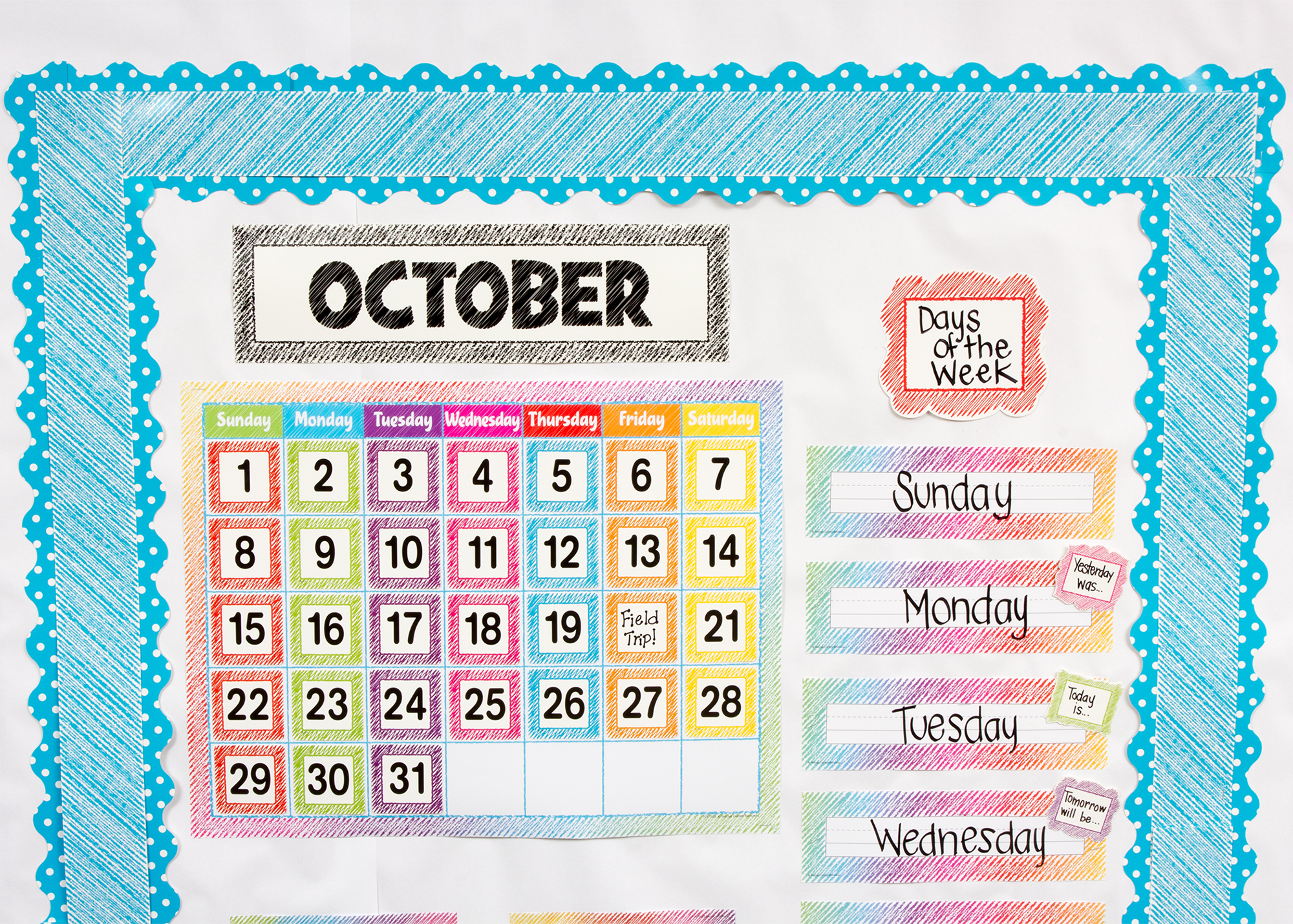 Scribble Calendar Days
