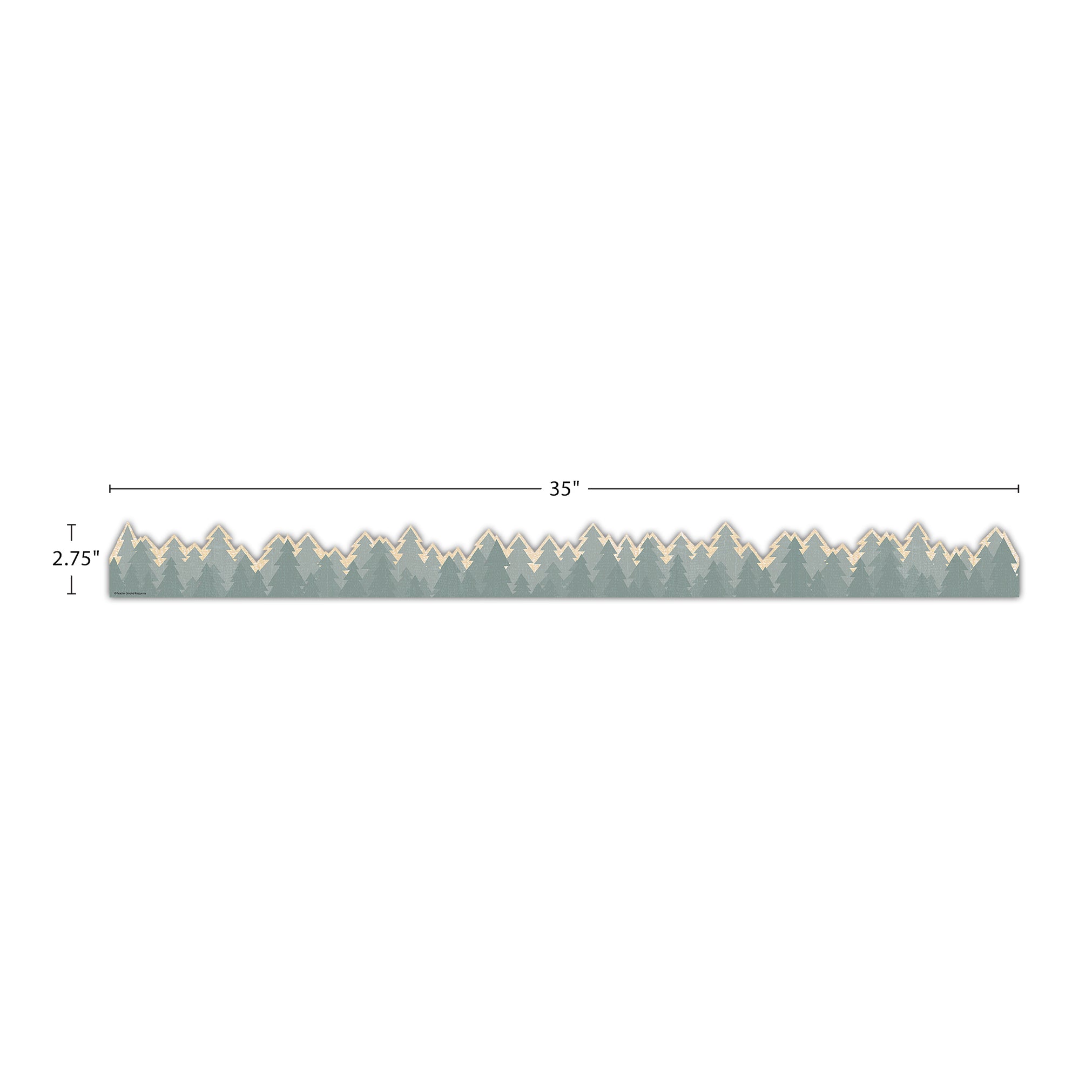 Moving Mountains Road Trip Trees Die-Cut Border Trim, 35 Feet