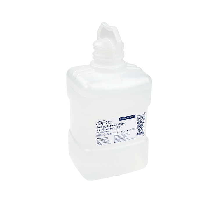 Prefilled Sterile Water For Inhalation USP, 500mL, 12 Quantity per Case