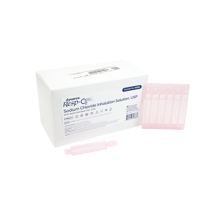 Sodium Chloride Inhalation Solution, USP 0.9% Unit Dose Vial, 5mL - 100 Pieces per Box, 10 Boxes per Case