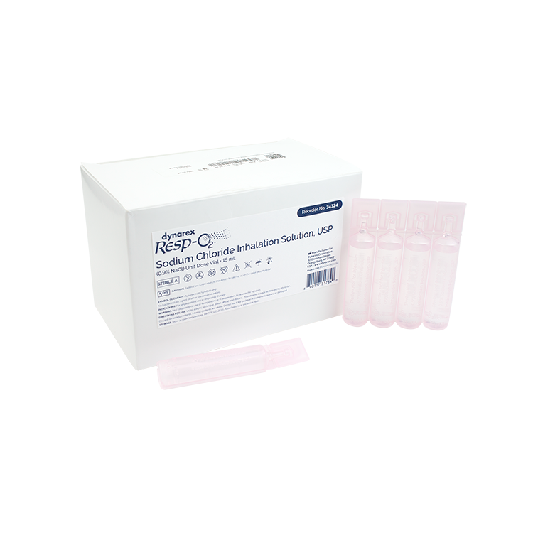 Sodium Chloride Inhalation Solution, USP 0.9% Unit Dose Vial, 15mL - 48 Pieces per Box, 3 Boxes per Case