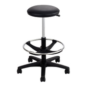 Stool Lab Ext Hgt Vnl Blk